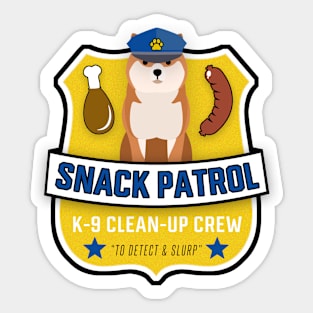 Shiba Inu Snack Patrol Sticker